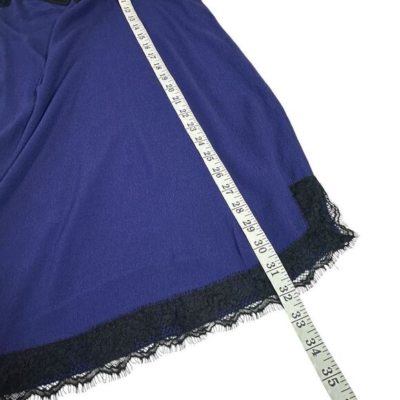 Express Y2K Indigo Lace Trim Intimate Style Slip Mini Dress, XS - Picture 7 of 10